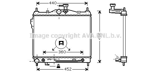 AVA QUALITY COOLING Радиатор, охлаждение двигателя HY2102